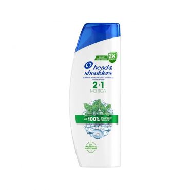 Шампунь и бальзам-ополаскиватель против перхоти Head and Shoulders 2 в 1 Ментол 360мл.