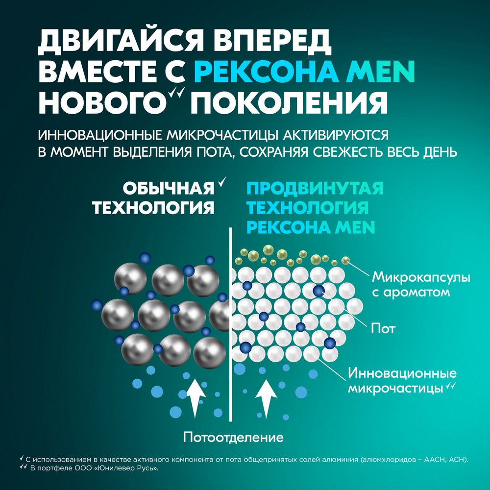 Мужской дезодорант - антиперспирант Рексона Men Экстремальная Защита 150мл. Фото 5.