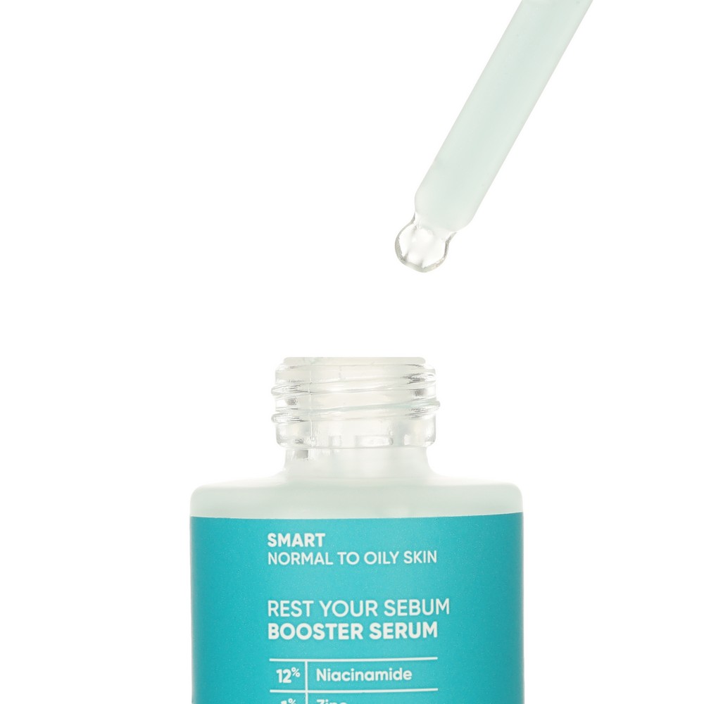 Себорегулирующая сыворотка - концентрат для лица ICON SKIN Rest Your Sebum Booster serum 30мл. Фото 6.