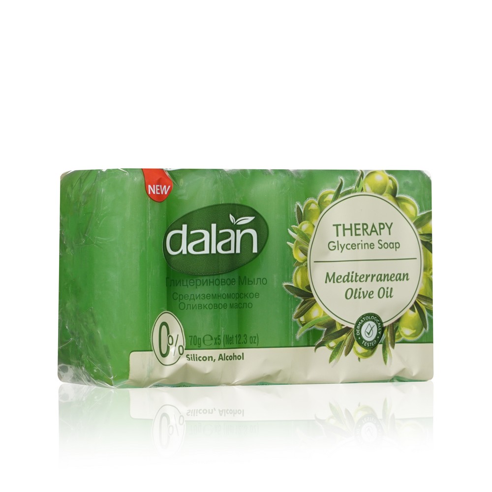 Мыло глицериновое Dalan Therapy " Mediterranean Olive Oil " 5*70г. Фото 2.