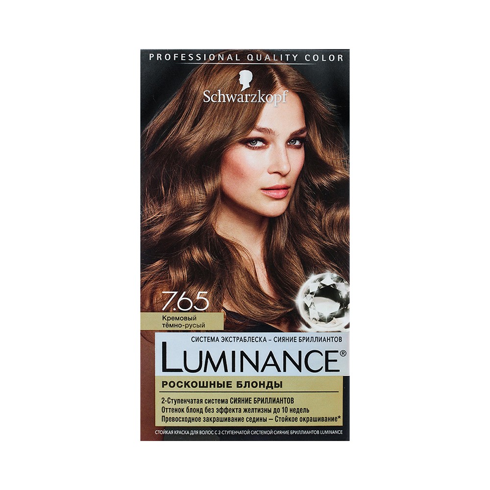 Стойкая краска для волос Luminance 7.65 кремовый Темно-русый. Фото 1.