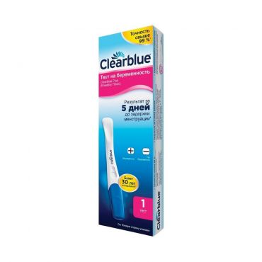 Тест для диагностики беременности ClearBlue Plus.