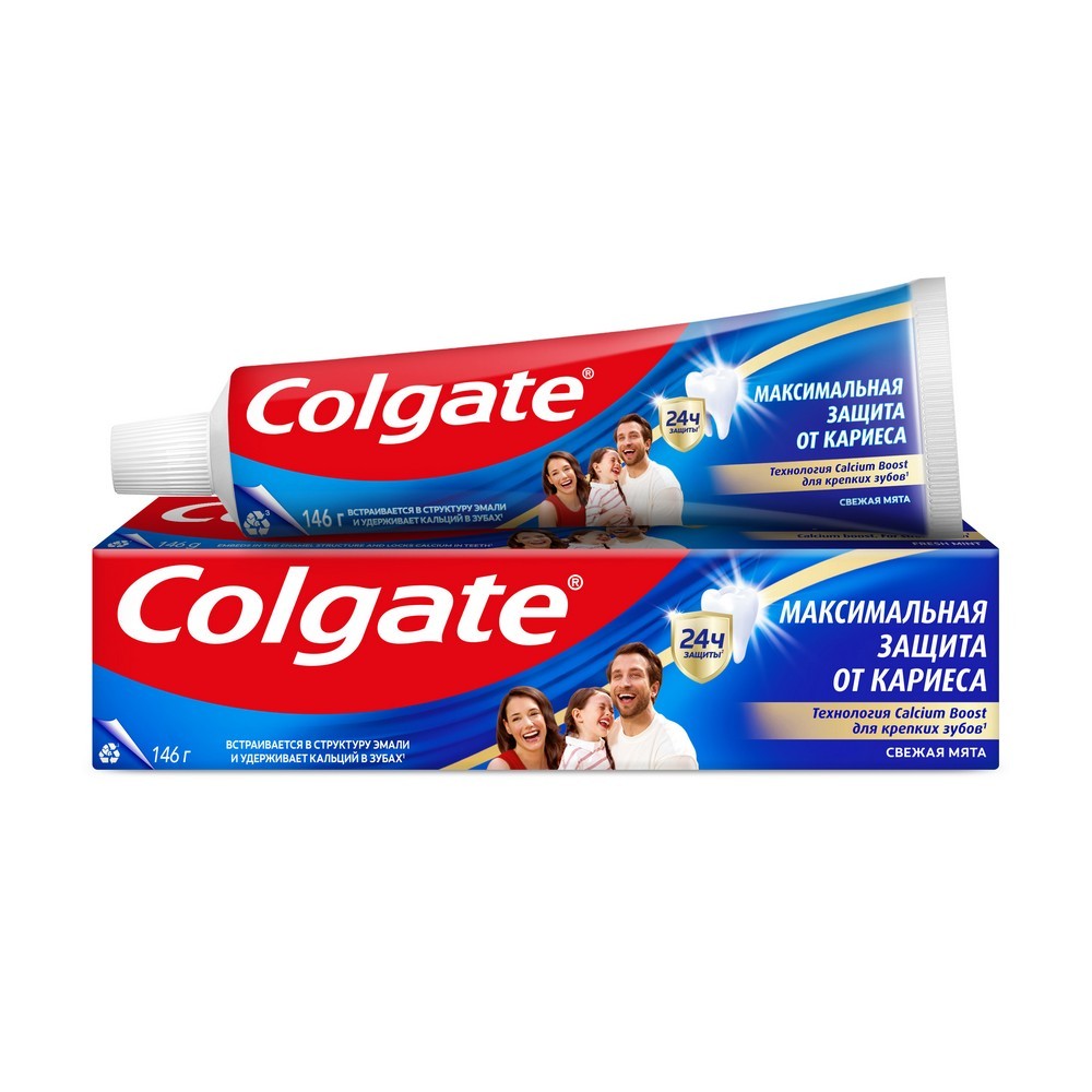 Зубная паста Colgate Максимальная защита от кариеса " свежая мята " 100 мл. Фото 1.