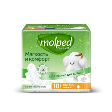 Женские прокладки Molped Pure&Soft Нормал 10шт.