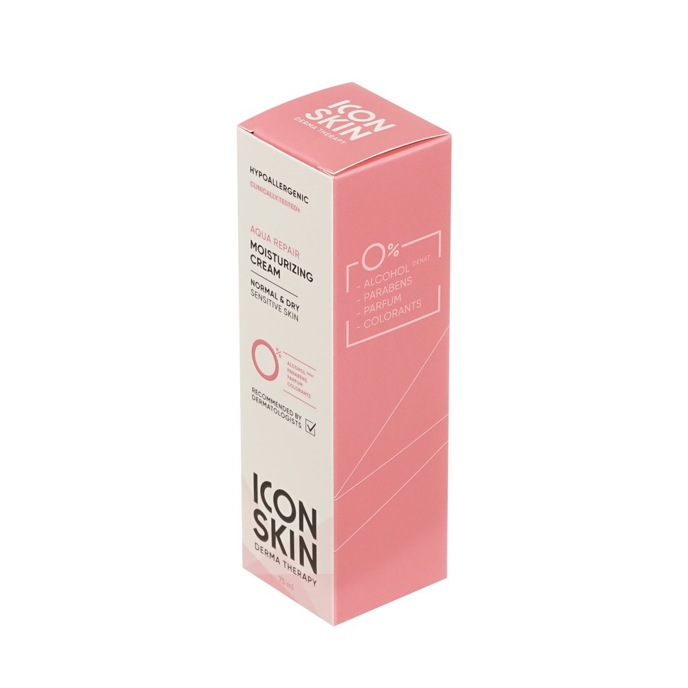 Увлажняющий крем для лица ICON SKIN Derma Therapy Aqua Repair Moisturizing cream 75мл. Фото 2.