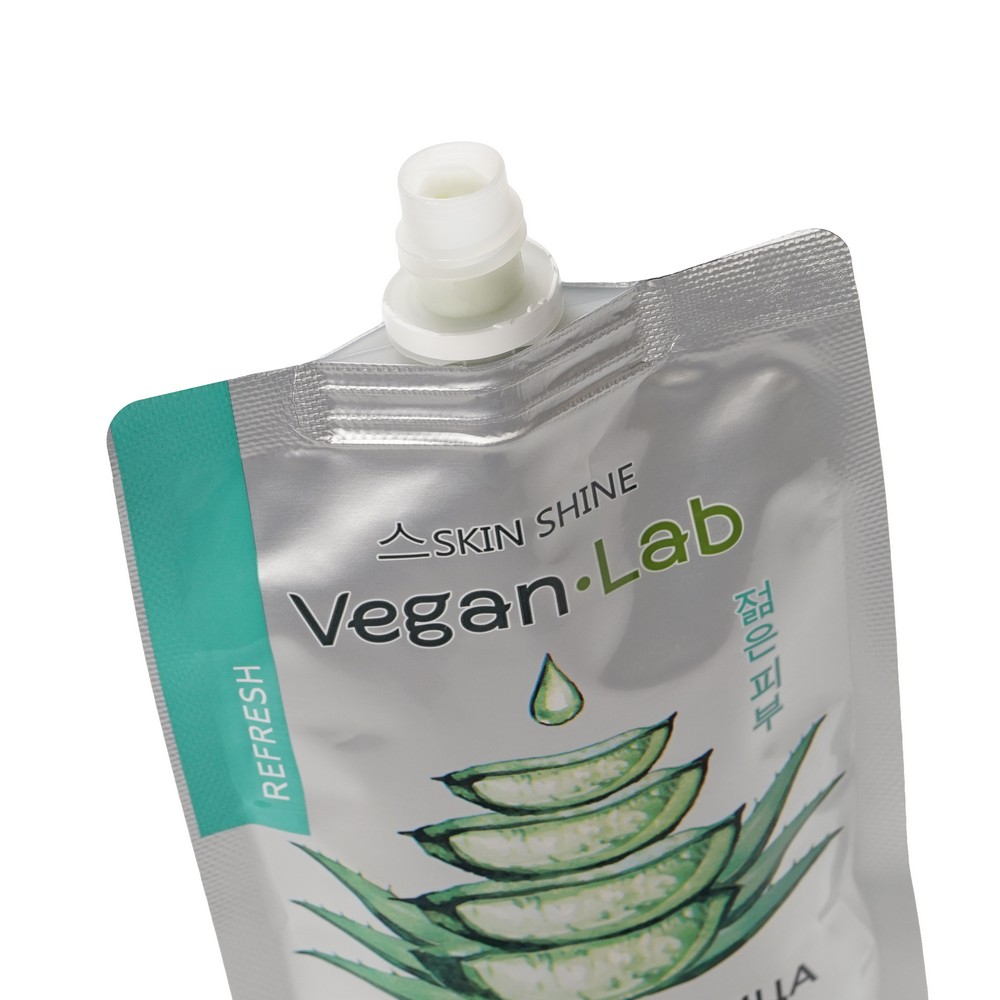 Маска для лица Skin Shine Vegan Lab " увлажняющая и освежающая " 100мл. Фото 3.