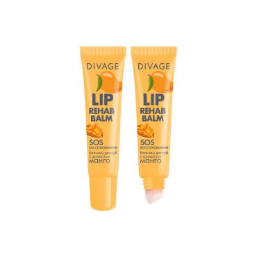 Бальзам для губ Divage Lip Rehab Balm с ароматом манго 15мл.