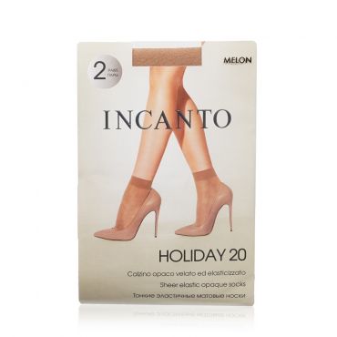 Женские носки INCANTO Holiday капроновые 20den Melon , 2 пары.