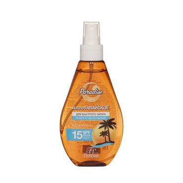 Масло для быстрого загара Floresan Paradise " Гавайское " SPF 15 160мл.