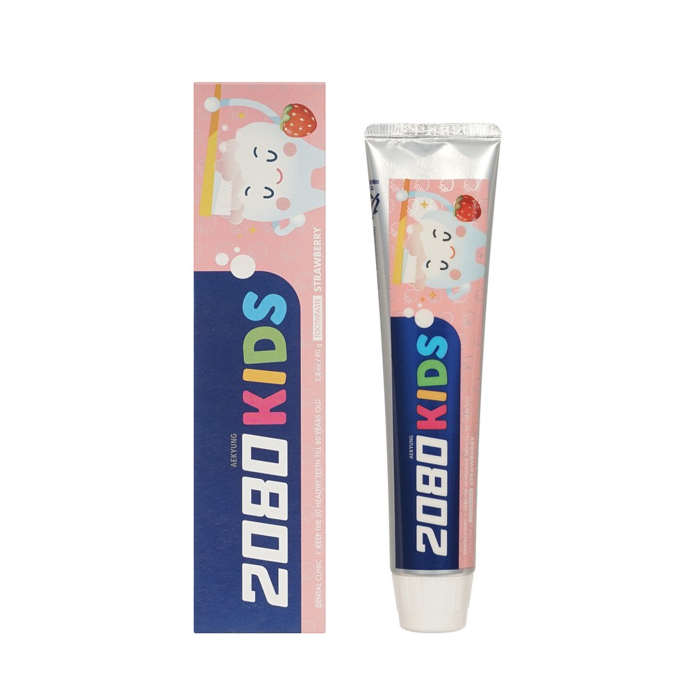 Детская зубная паста 2080 Kids strawberry 80г. Фото 1.
