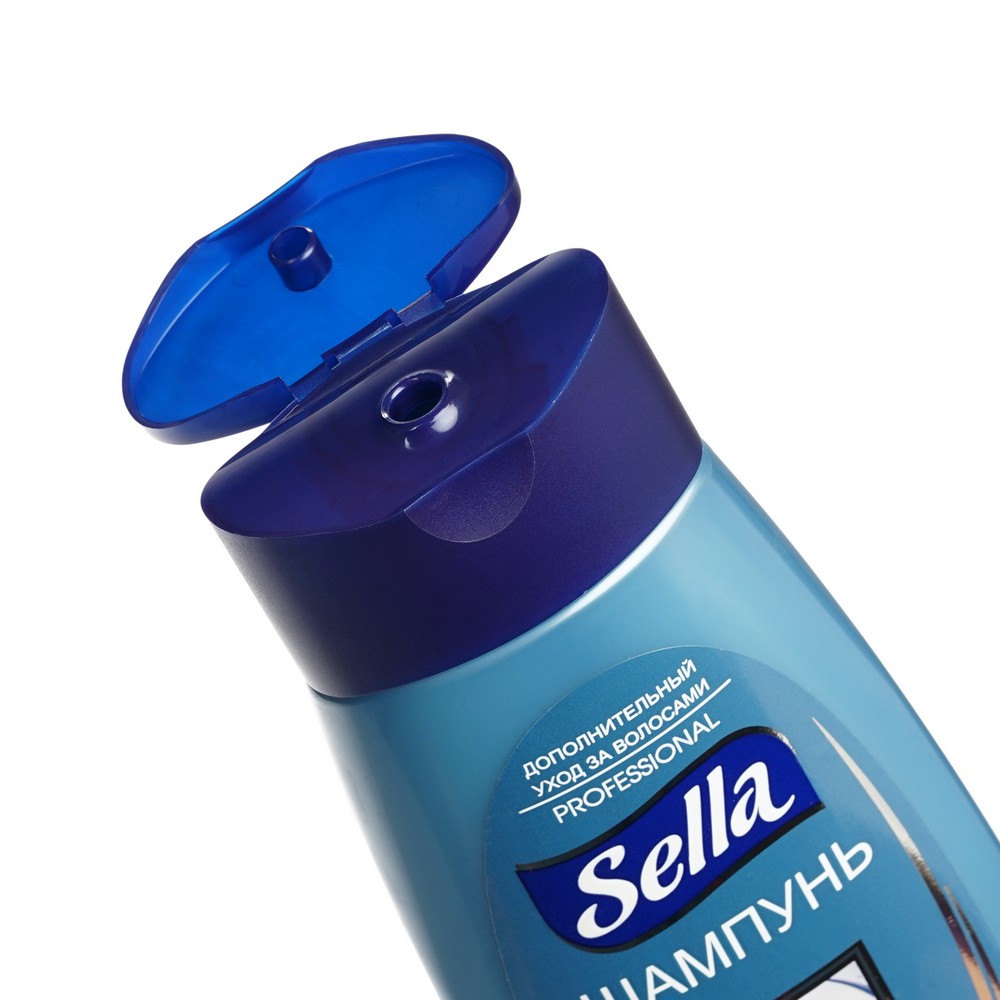 Шампунь для ослабленных или поврежденных волос Sella Professional " восстанавливающий " 300мл. Фото 3.