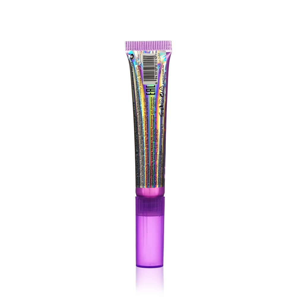 Фруктовое масло для губ Parisa Cosmetics Juicy 02 " Маракуйя " 11мл. Фото 3.