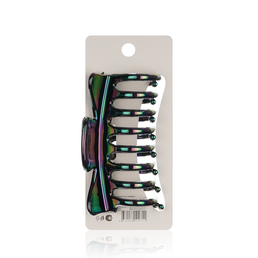 Заколка - краб для волос Ameli Переливы 9см. Фото 2.