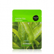 Успокаивающая маска для лица Consly Green Tea с экстрактом листьев зеленого чая 25мл.