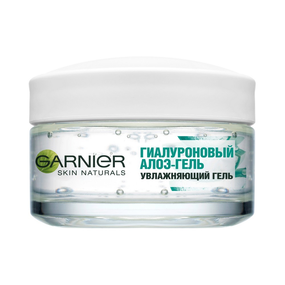 Гиалуроновый увлажняющий алоэ - гель для лица Garnier Skin Naturals для нормальной и смешанной кожи 50мл. Фото 2.