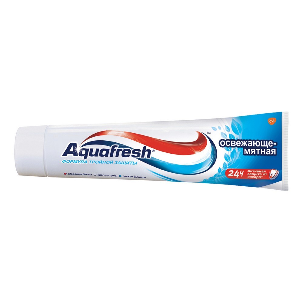 Зубная паста Aquafresh 3 освежающе-мятная 100мл Вид№6