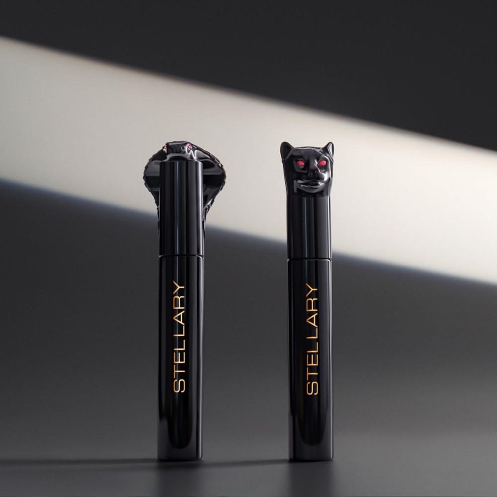 Тушь для ресниц с эффектом объёма и разделения Stellary Panther Black Volume mascara 01 10мл. Фото 5.