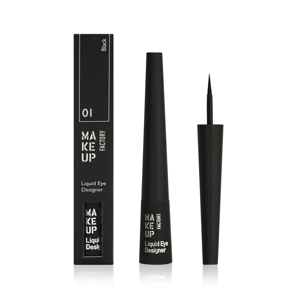 Подводка для век Make Up Factory Liquid Eye Designer 01 2,5мл. Фото 1.