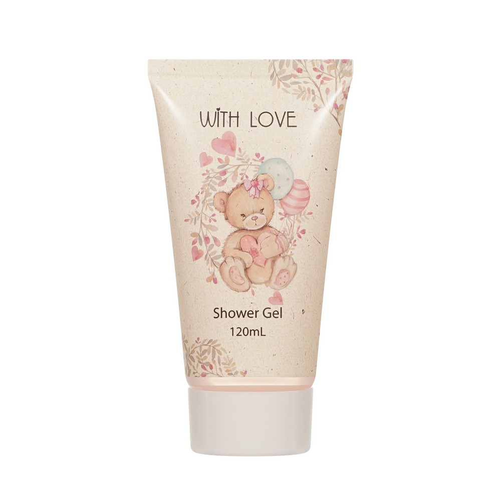 Женский подарочный набор With love ( гель для душа 120мл + шампунь для волос 120мл + лосьон для тела 100мл ) в ассортименте. Фото 7.