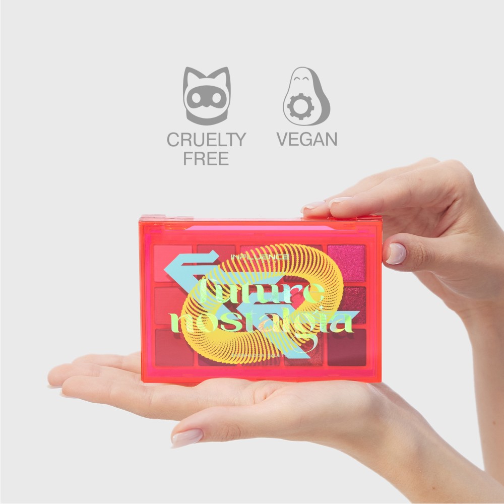 Палетка теней для век Influence Beauty Future Nostalgia 15 оттенков 15г. Фото 10.