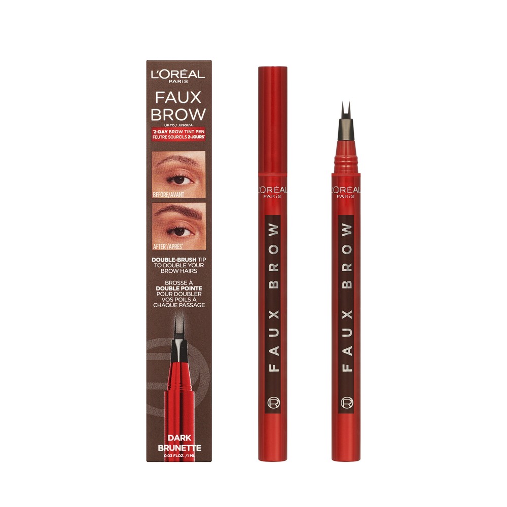Маркер для бровей L'Oreal Paris Infaillible Faux Brow Dark brunette 1мл. Фото 1.