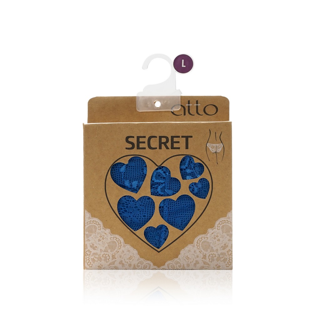 Женские трусы - бразилиана Atto Secret , Васильковый , L. Фото 1.