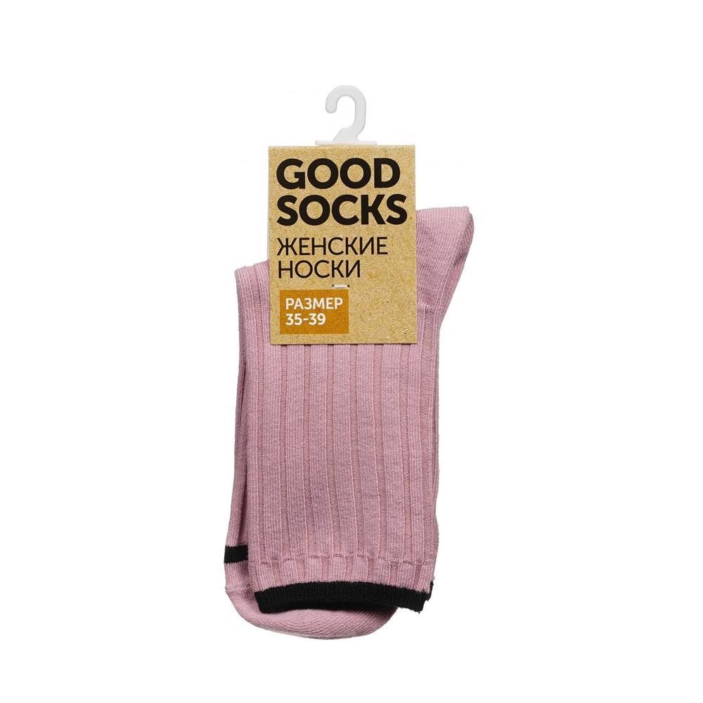 Женские однотонные носки Good Socks Лапша/Полоска Фиолетовый р.35-39