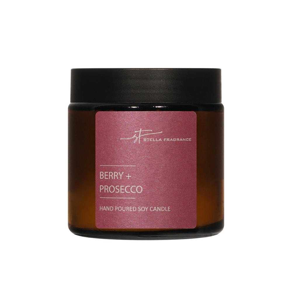 Свеча ароматическая Stella Fragrance Berry + Prosecco 90г. Фото 1.