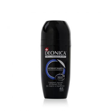 Мужской шариковый дезодорант Deonica For Men активная защита с углем 50мл.