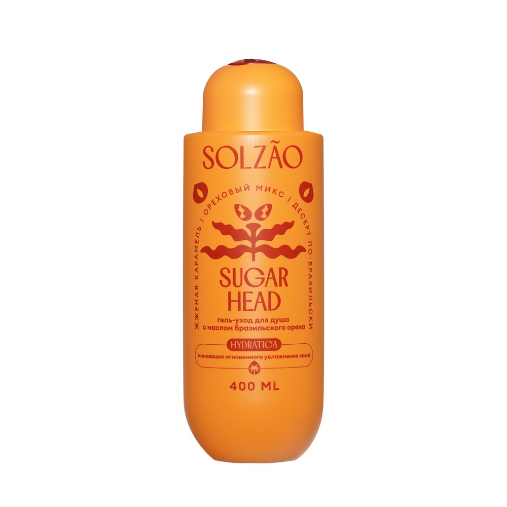 Гель - уход для душа Solzao Sugar Head с маслом бразильского ореха 400мл. Фото 1.