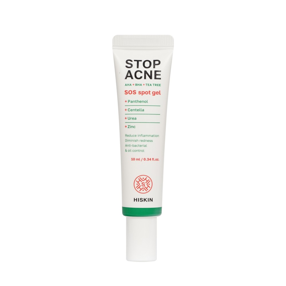 Точечный противовоспалительный sos - гель Hiskin Stop Acne 10мл. Фото 2.