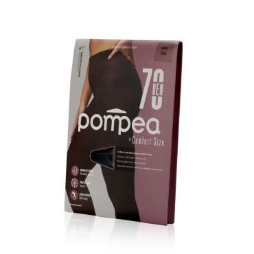 Женские колготки Pompea Comfort Size 70den Nero 6 размер.