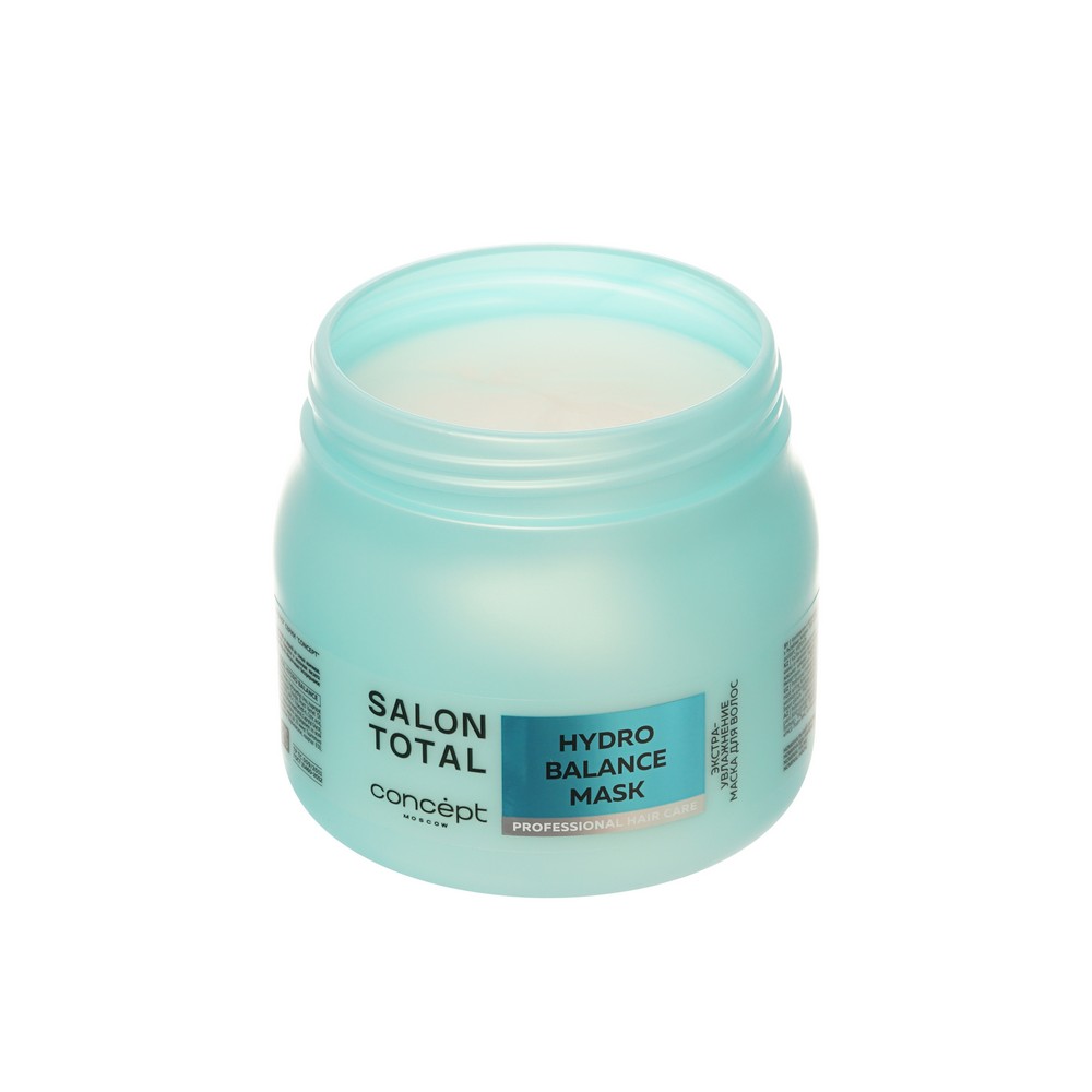 Экстра-увлажняющая маска для волос Concept Salon Total Hydro Balance Mask 500мл. Фото 5.