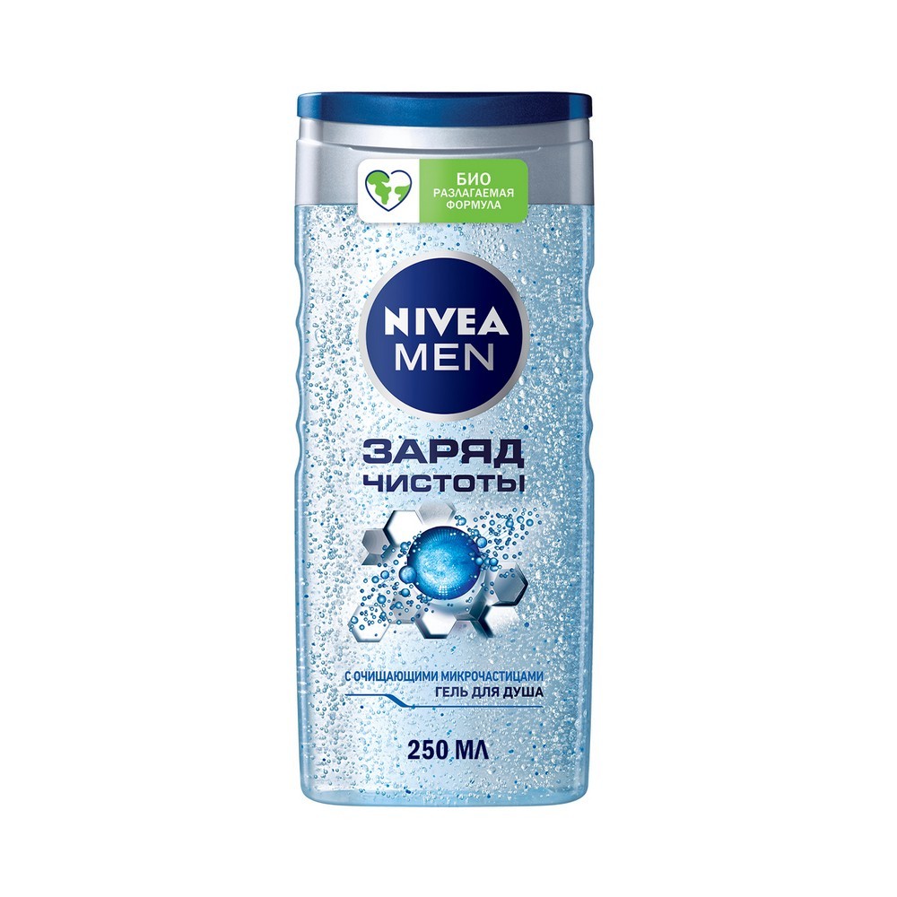 Мужской гель для душа NIVEA Men " " с очищающими микрочастицами 250мл. Фото 1.