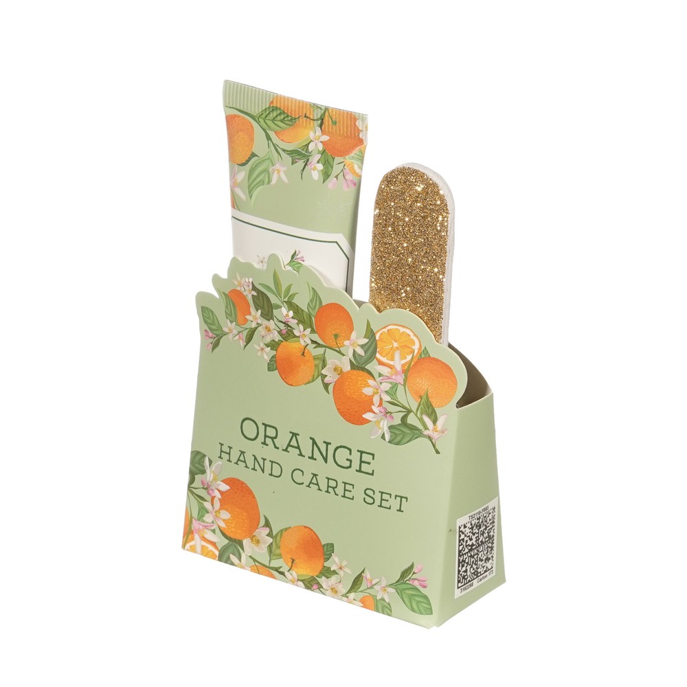 Женский подарочный набор Orange ( крем для рук 30мл + пилочка для ногтей ) в ассортименте. Фото 2.