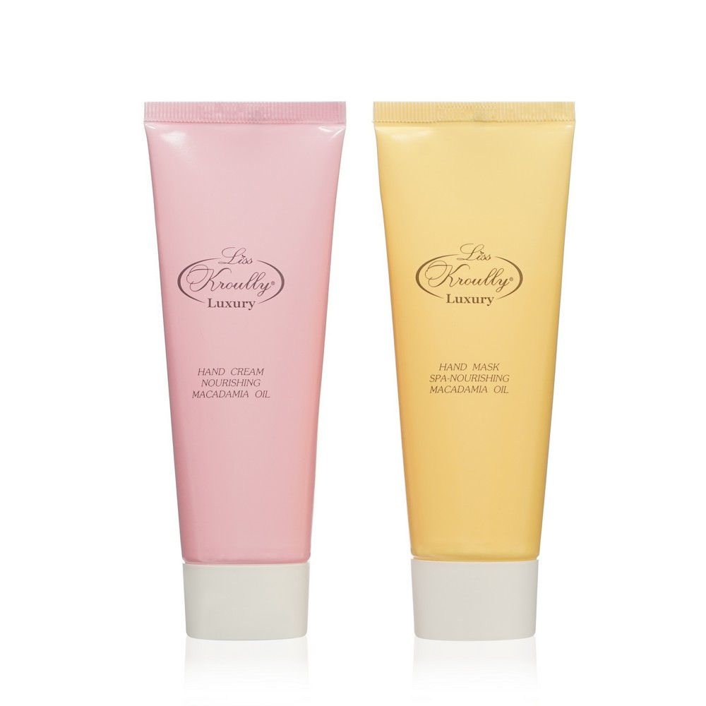 Женский Подарочный набор Liss Kroully Skin Juice в сумочке ( пена для ванны + SPA - маска для рук + крем для рук ). Фото 5.