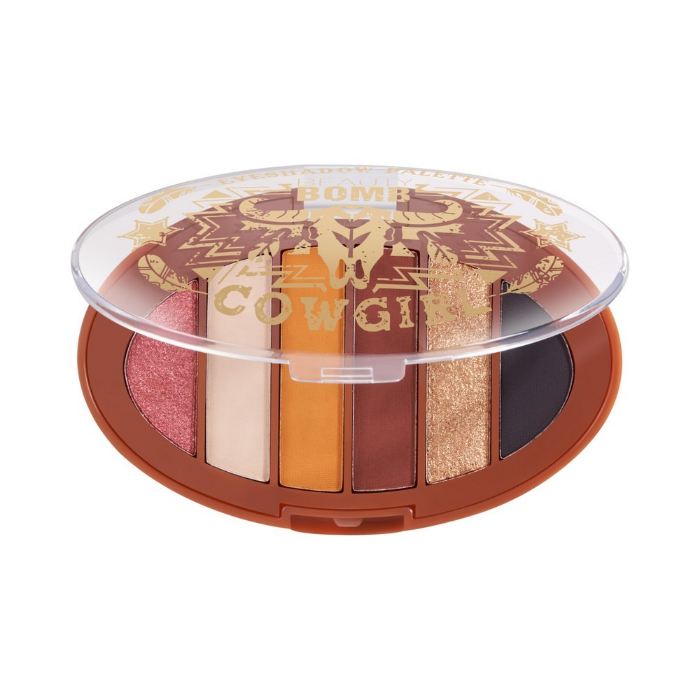 Палетка теней для век Beauty Bomb Rancho Cowgirl 01 6 оттенков 6г. Фото 3.