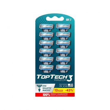 Сменные кассеты TopTech Razor 3 3 лезвия 12шт.