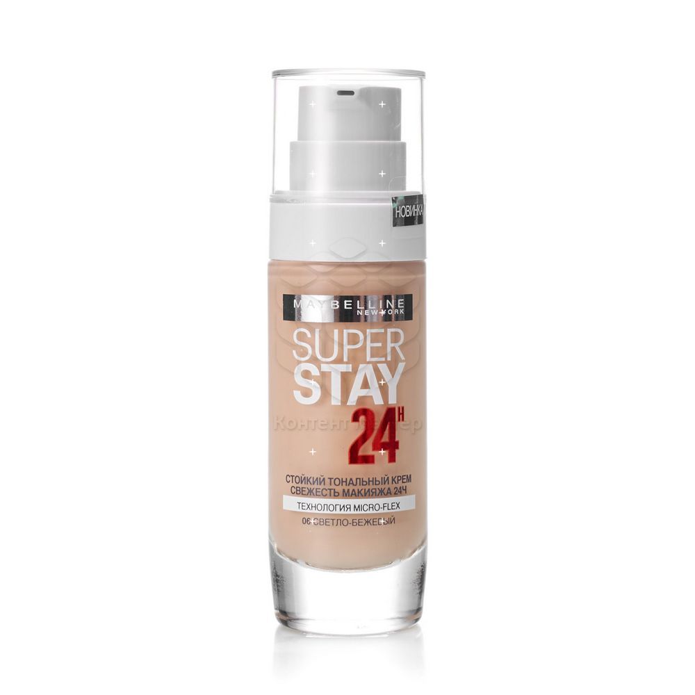Тональный крем Maybelline New York SuperStay 24 суперстойкий для лица 06 Светло-бежевый 30мл. Фото 1.