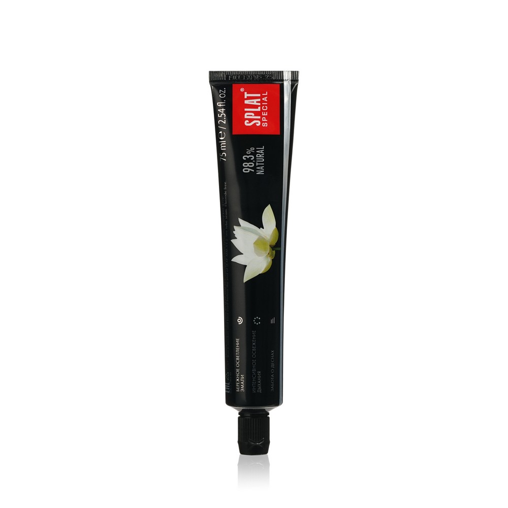 Зубная паста SPLAT Special Black Lotus отбеливающая 75мл. Фото 2.