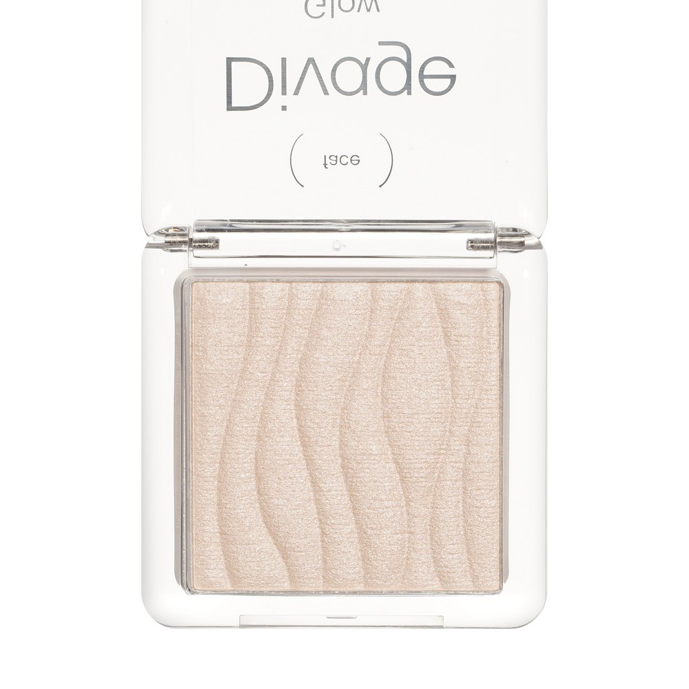 Запеченный хайлайтер для лица Divage Glow Sense 02 5,5г. Фото 4.
