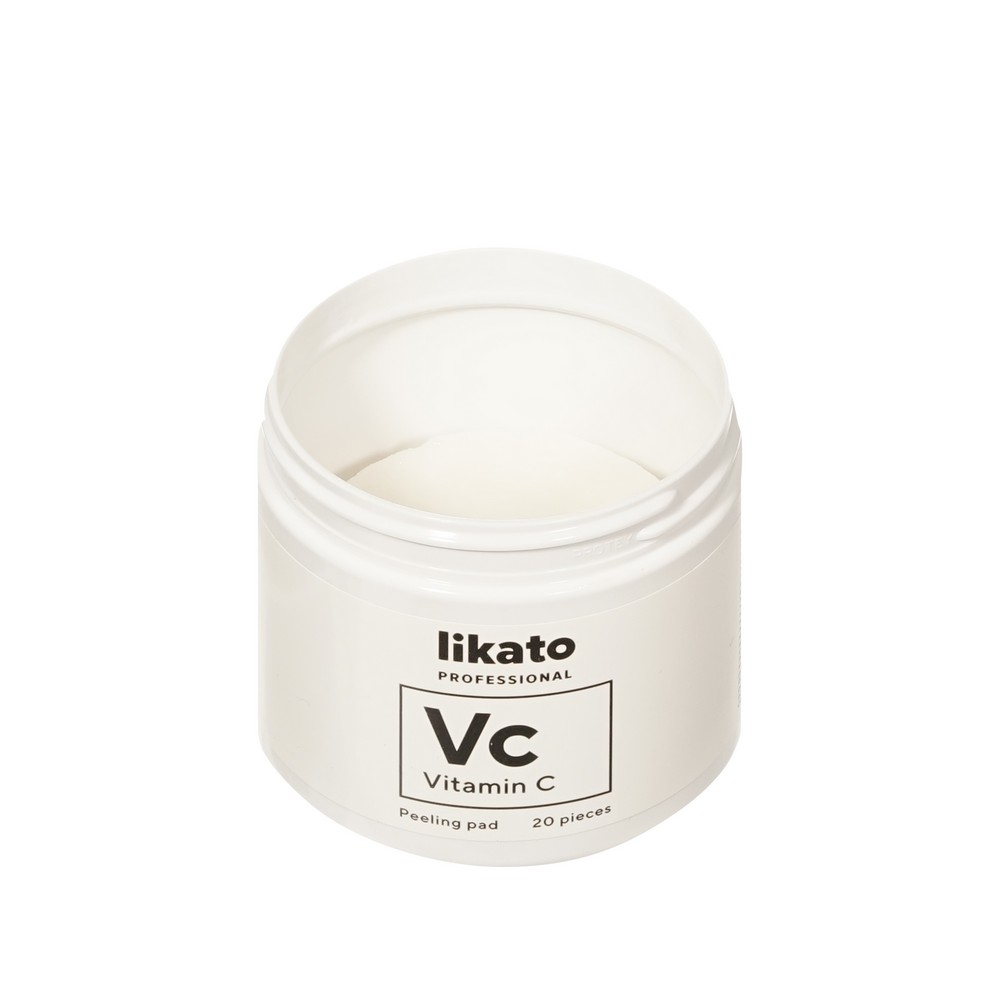 Пилинг - пэды для лица AHA-кислотами и витамином C Likato Professional Vc 20шт. Фото 5.