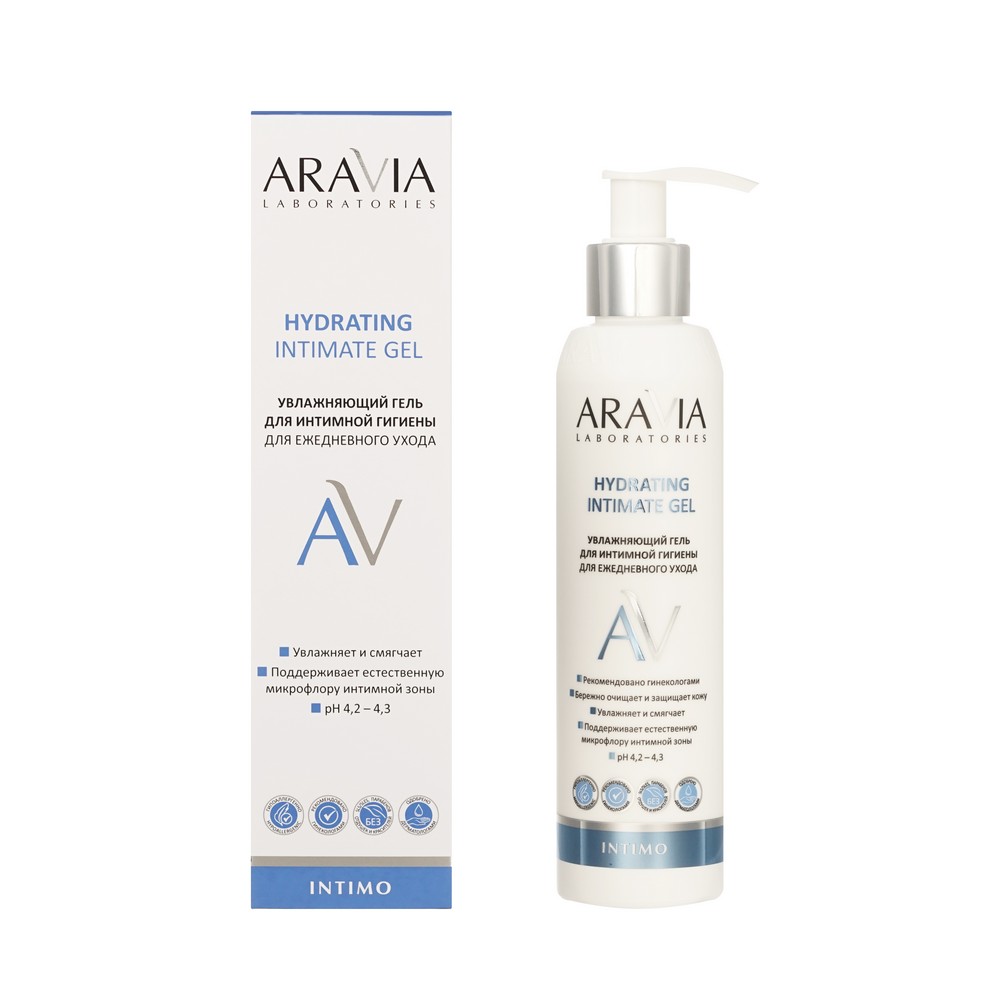 Увлажняющий гель для интимной гигиены Aravia Laboratories Hydrating Intimate Gel 200мл. Фото 1.