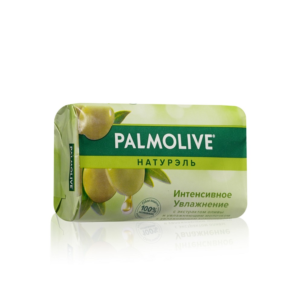 Туалетное мыло Palmolive Натурэль " интенсивное увлажнение " с экстрактом оливы и увлажняющим молочком 90г. Фото 3.