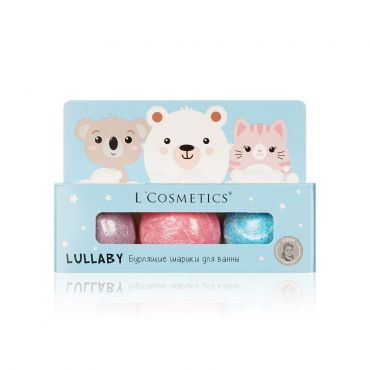 Набор бурлящих шариков для ванны L'Cosmetics Lullaby 3+ Голубой 165г.