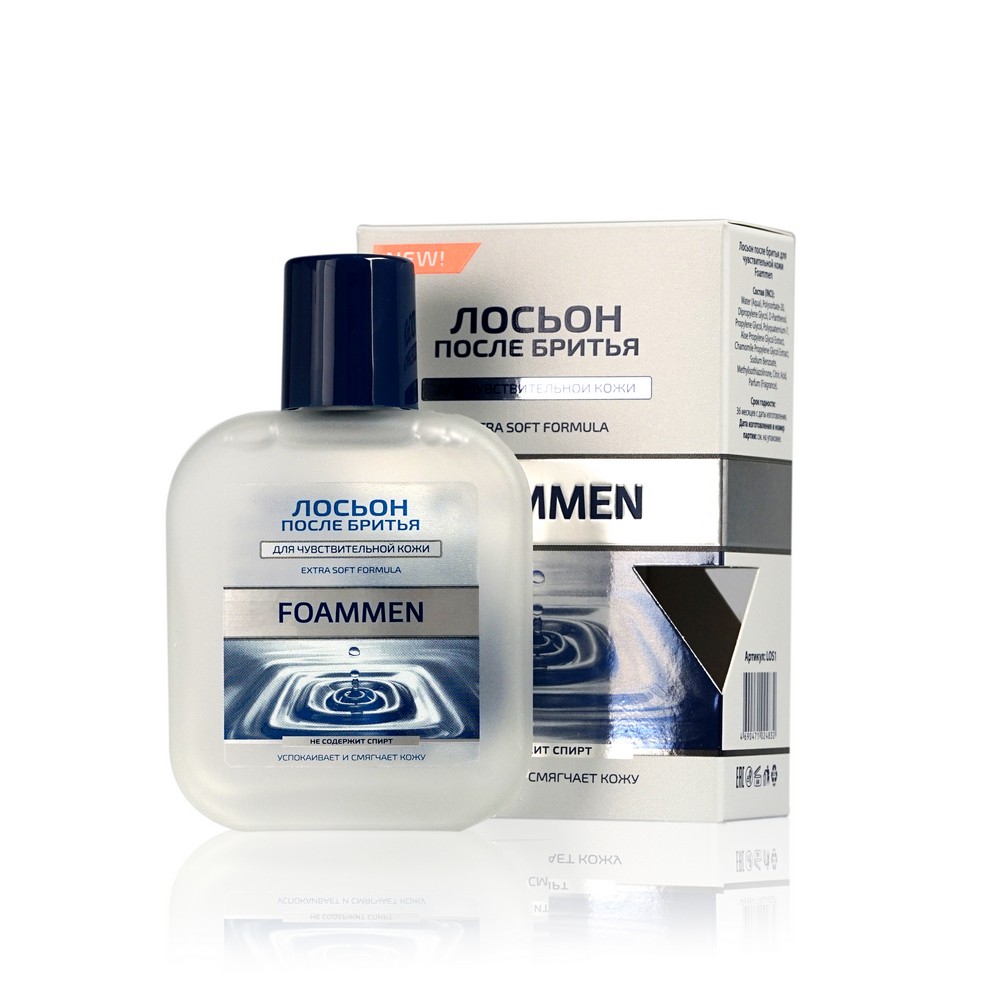 Лосьон после бритья Foammen для чувствительной кожи 100мл. Фото 1.