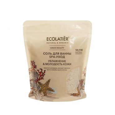 Соль для ванны SPA-уход Ecolatier Увлажнение и Молодость 600г.