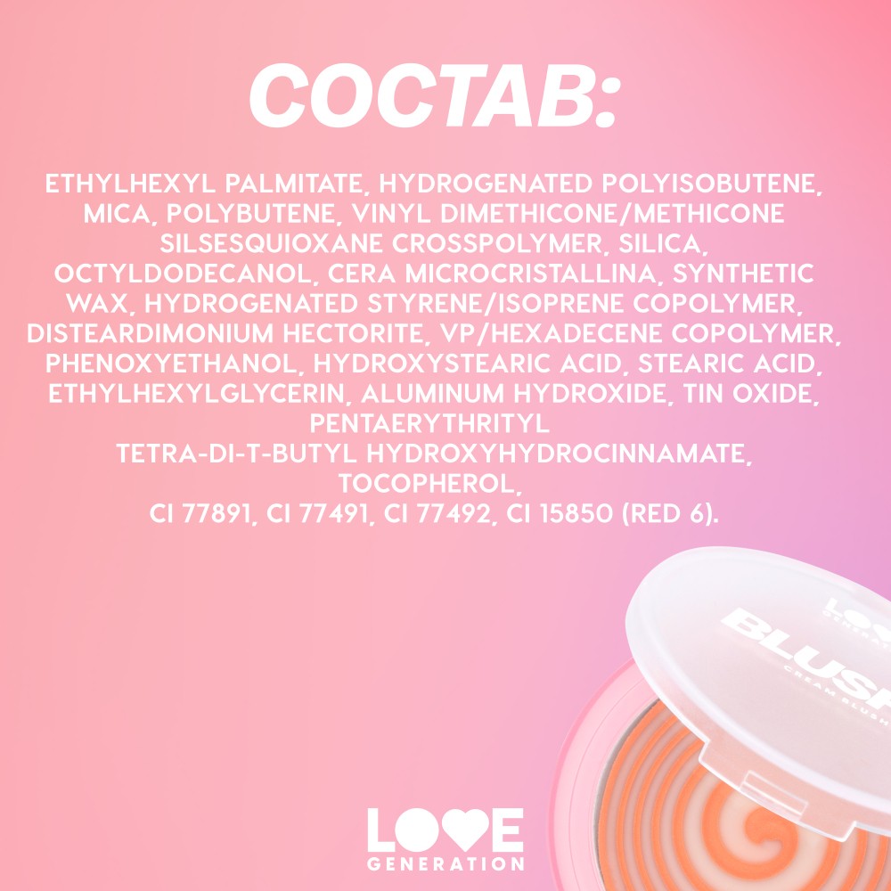 Кремовые румяна для лица Love Generation Blush Me Up 01 2,7г. Фото 7.