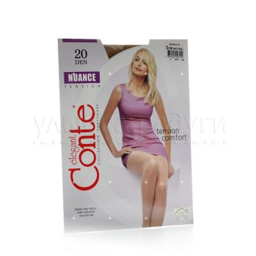 Женские колготки Conte Nuance 20den Natural 3 размер.