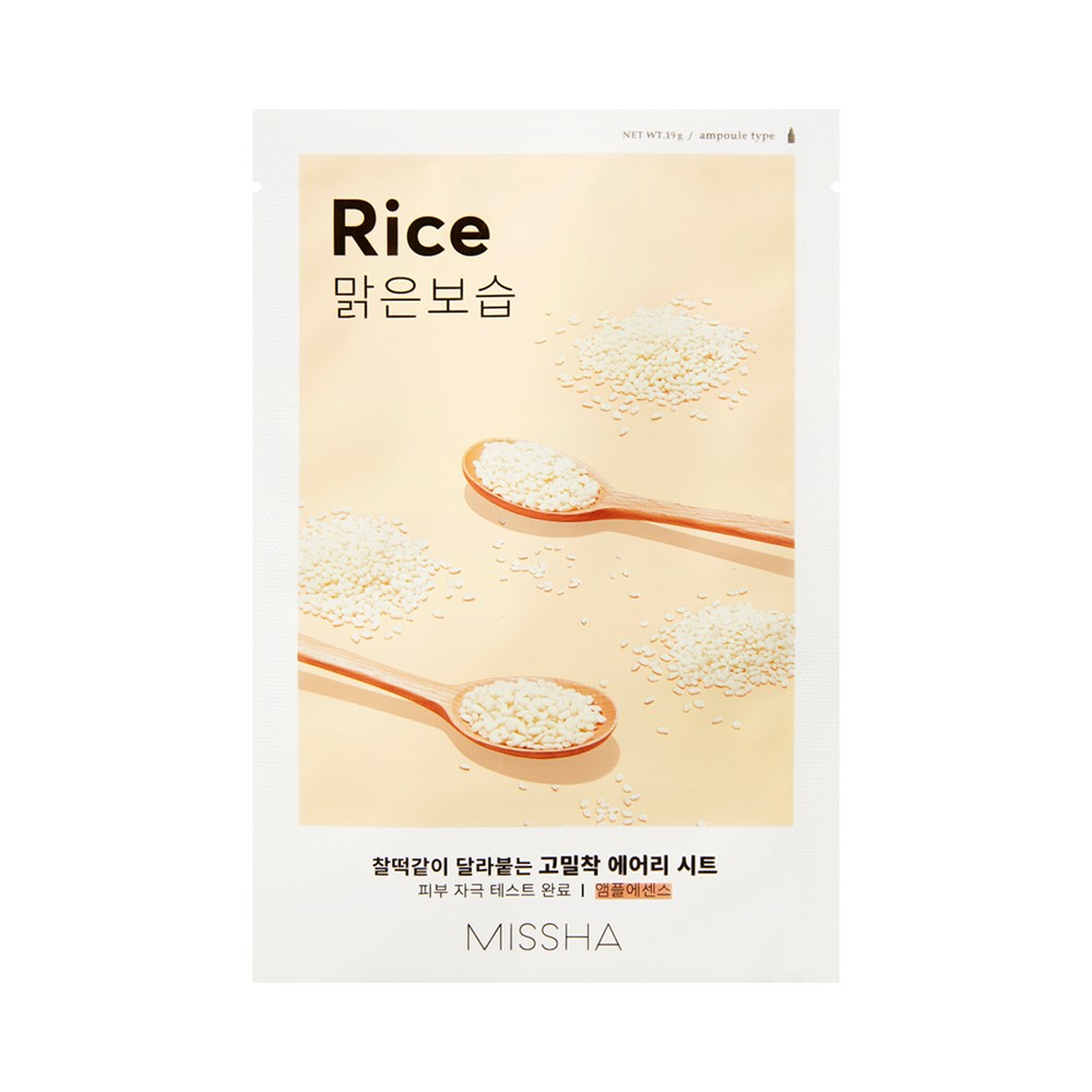 Освежающая маска для лица Missha Rice с экстрактом риса 19г. Фото 1.